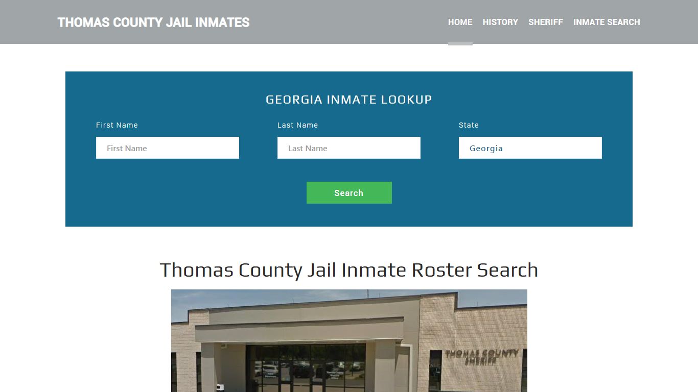 Thomas County Jail Inmate Roster Lookup, Thomasville, GA